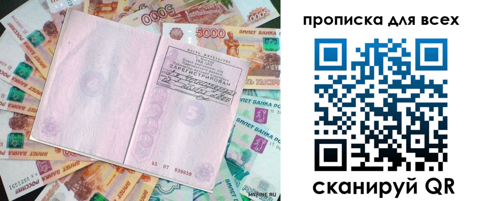прописка штамп в Рошале